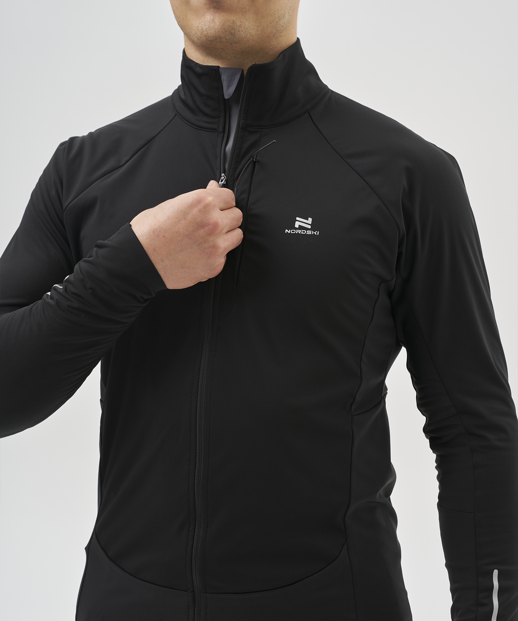 Тренировочная куртка Nordski Race Black