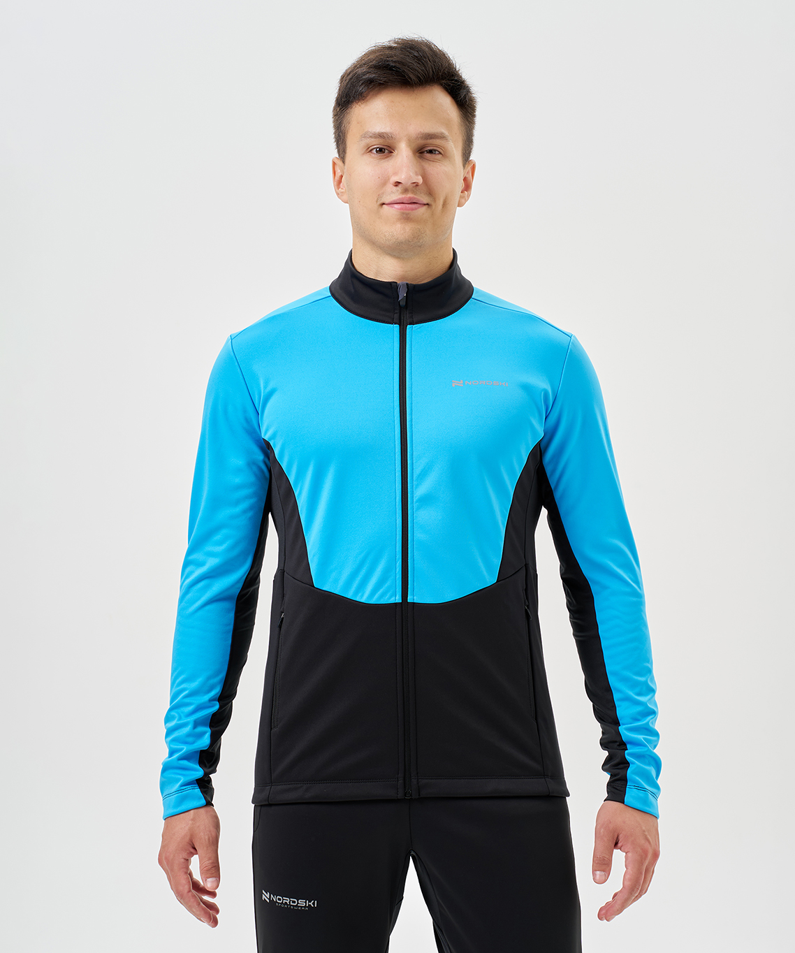 Тренировочная куртка Nordski Advance Light Blue/Black