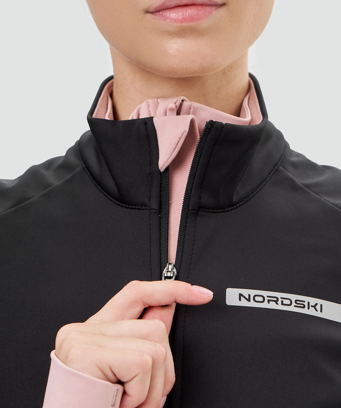 Жилет тренировочный Nordski Core Black/Soft Pink W