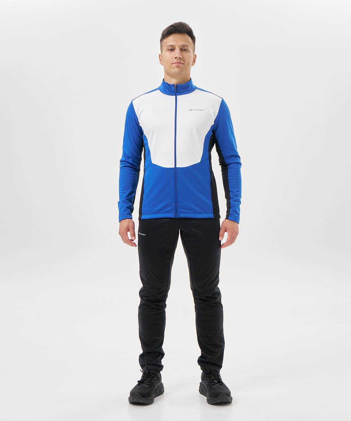 Тренировочная куртка Nordski Advance White/True Blue/Black