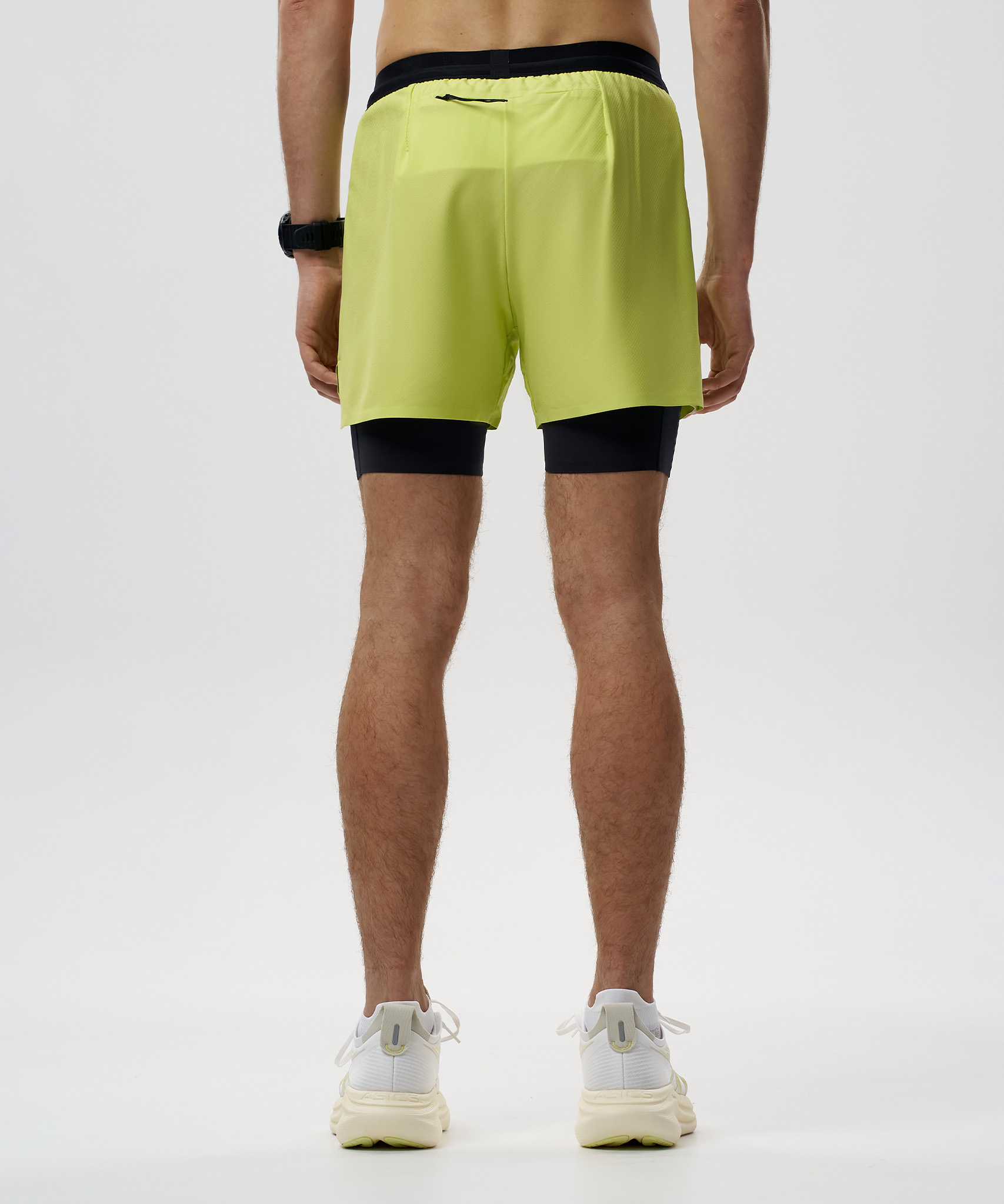 Шорты 2 в 1 Nordski Road Lime/Black