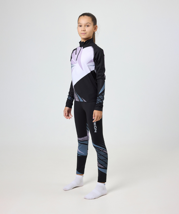 Гоночный костюм Nordski Jr. Heat Black/Lavender