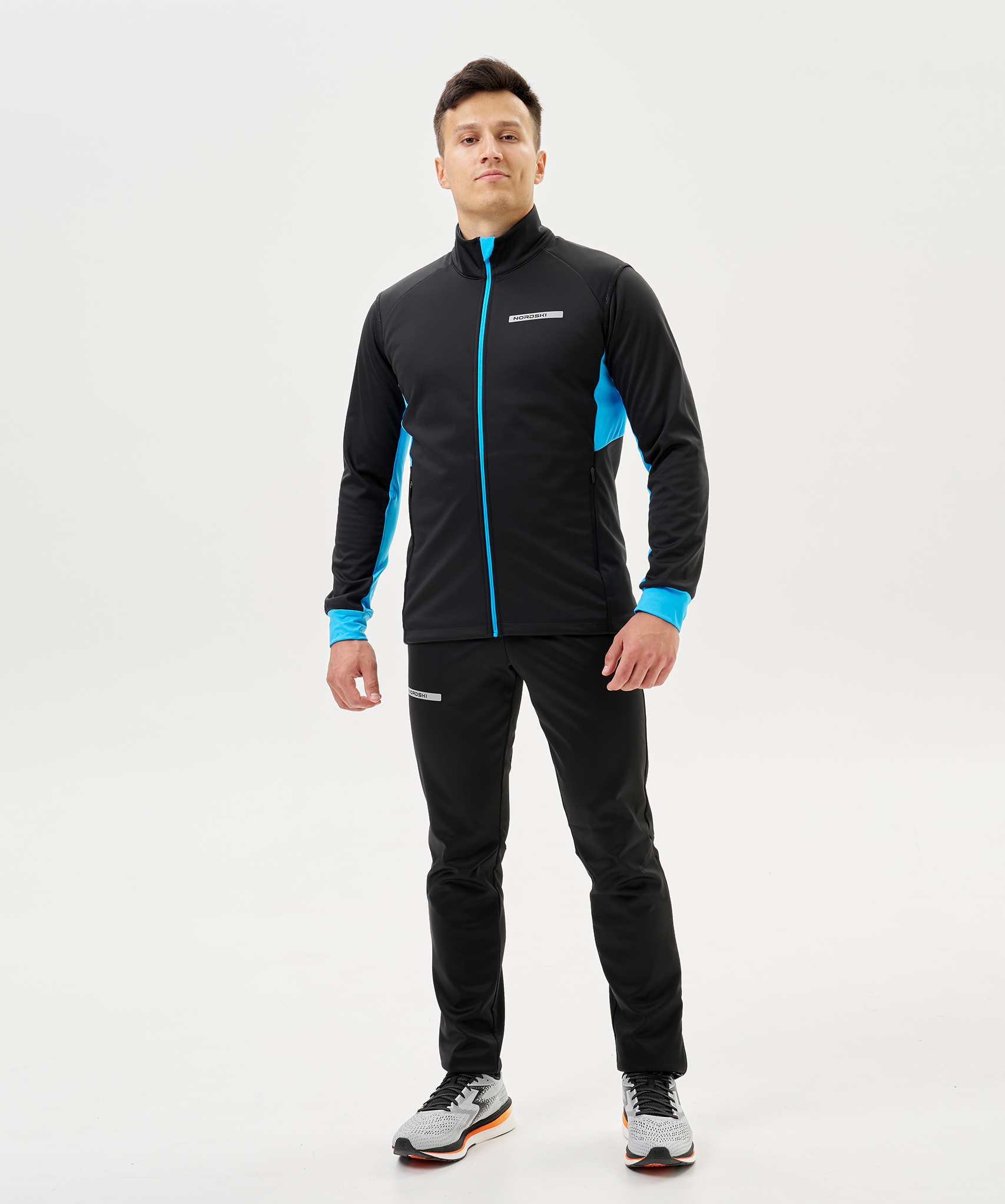 Жилет тренировочный Nordski Core Black/Light Blue
