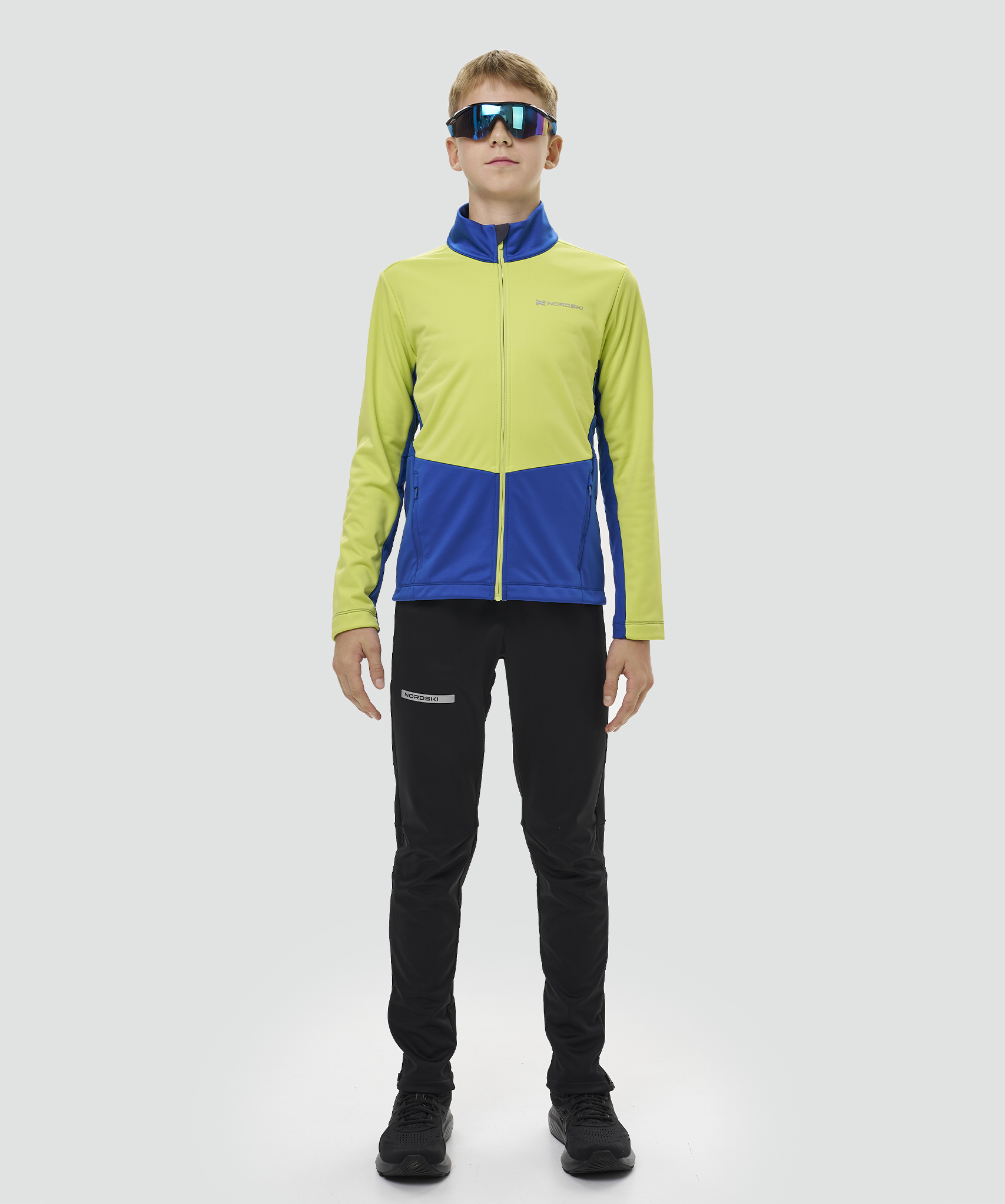 Тренировочная куртка Nordski Jr. Advance True Blue/Lime