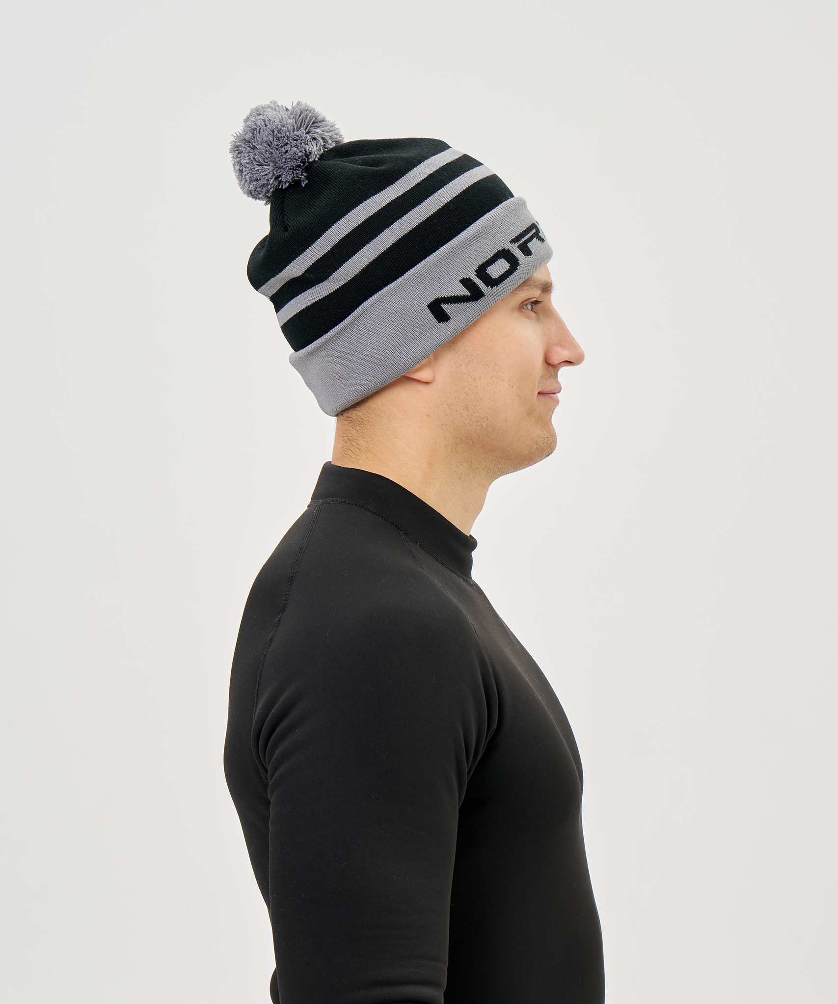 Шапка Nordski Winter Black/Grey