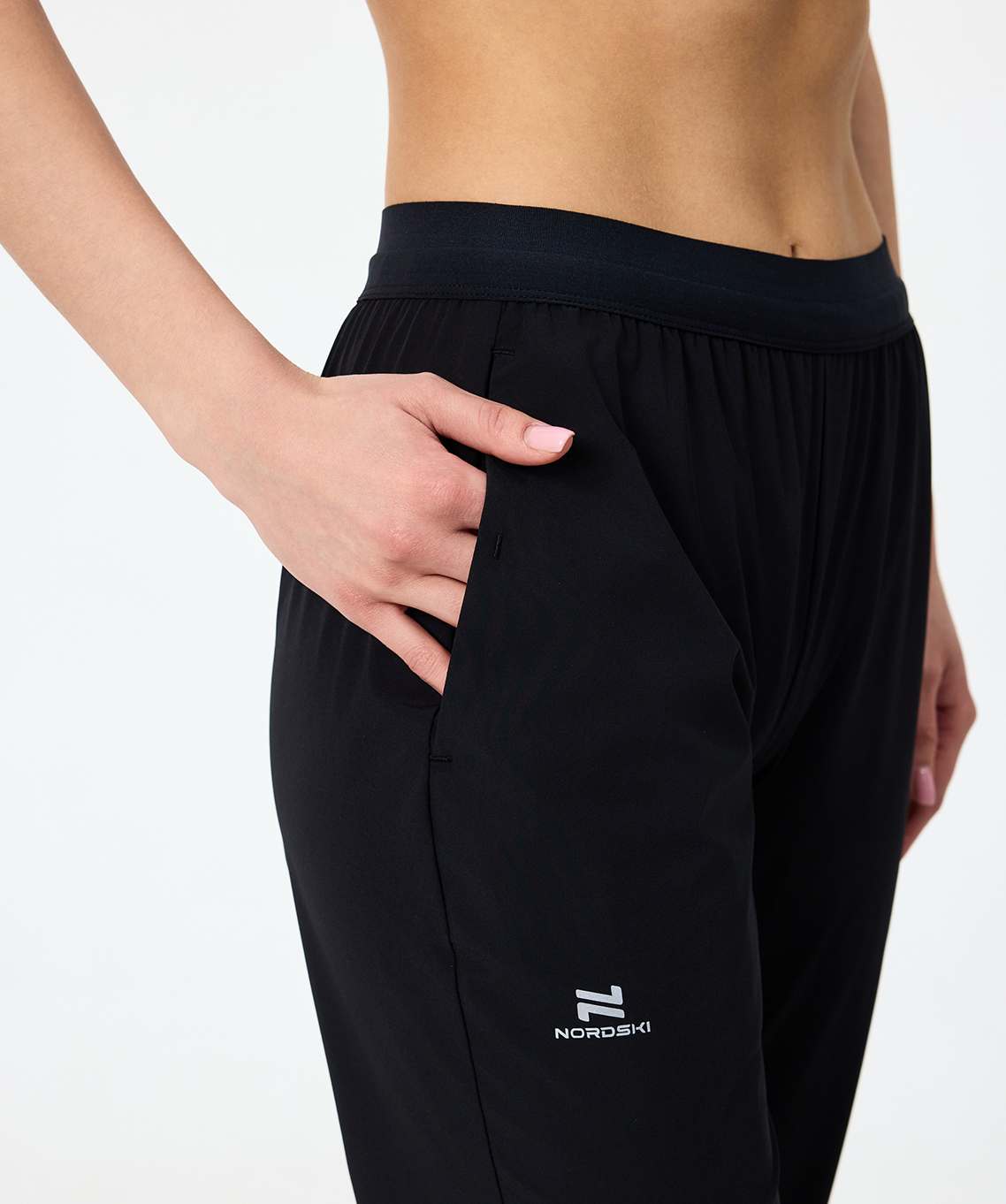 Брюки беговые Nordski Stayer Black W